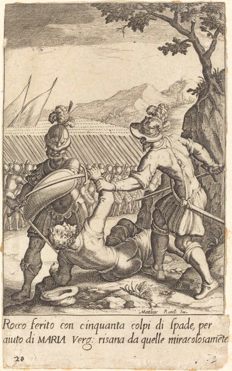 Rocco av Jacques Callot after Matteo Rosselli