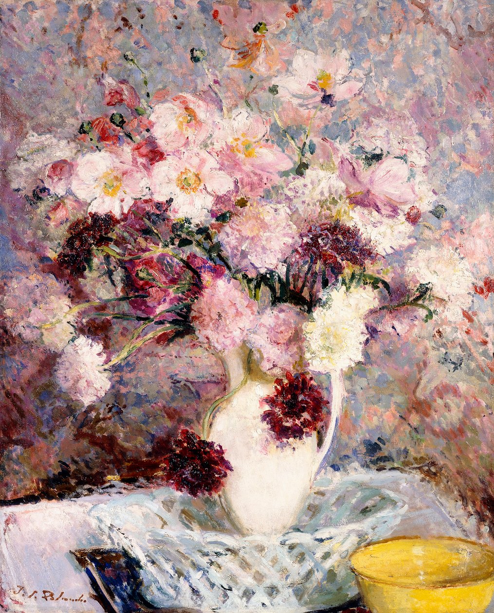Blomsterbukett, av Jacques Emile Blanche