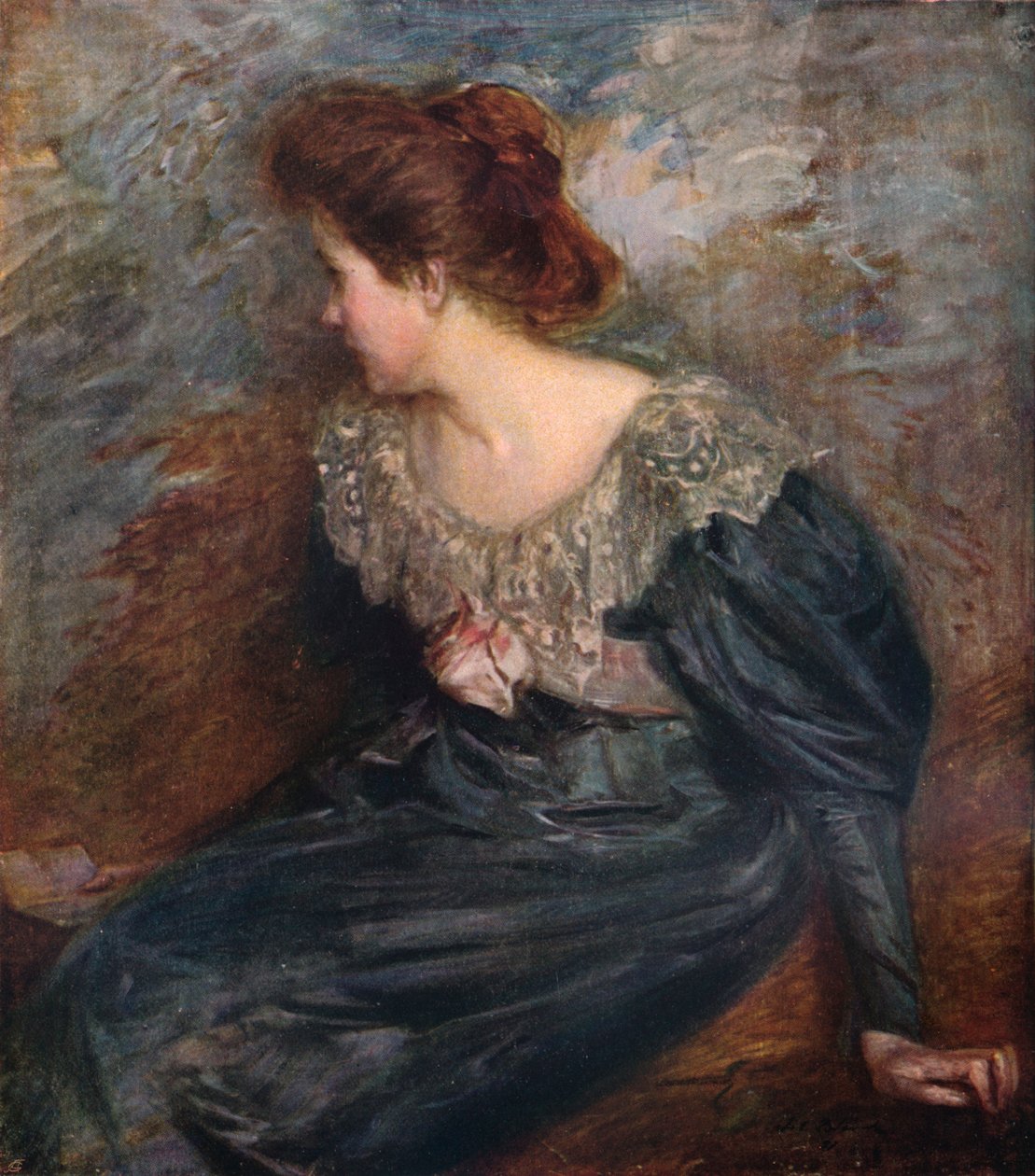 Portrettstudie, 1903-1904 av Jacques Emile Blanche