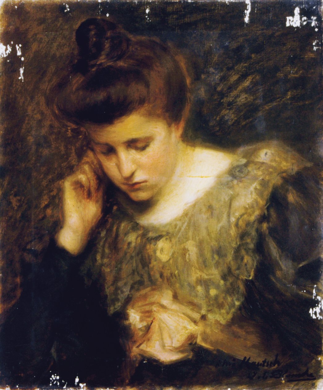 Studie av en kvinne som leser av Jacques Emile Blanche
