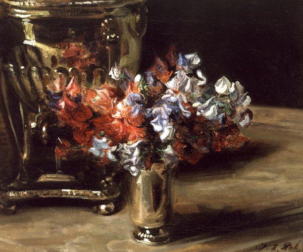 Søte erter (olje på lerret) av Jacques Emile Blanche