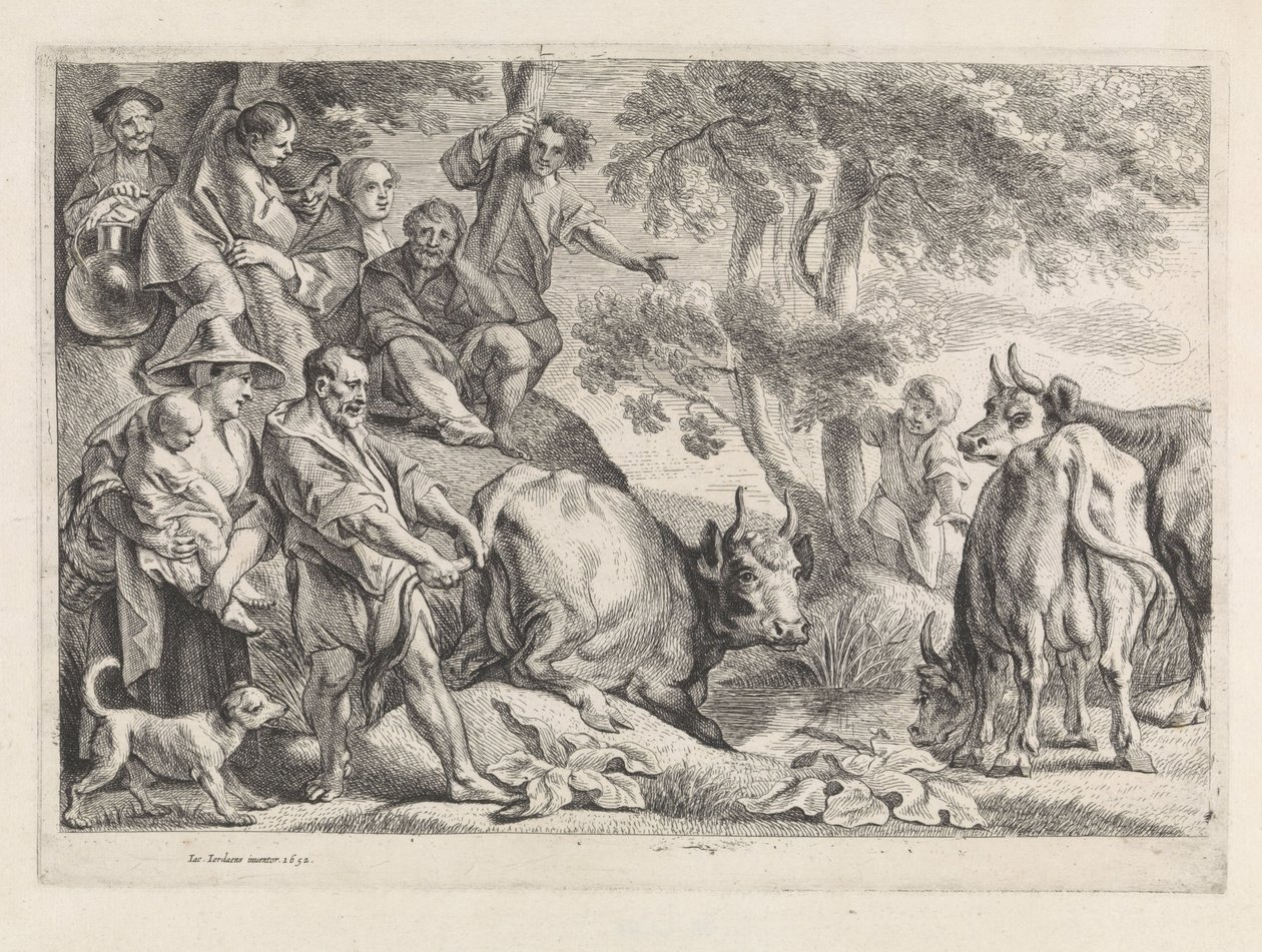 Hercules en Cacus av Jacques Jordaens