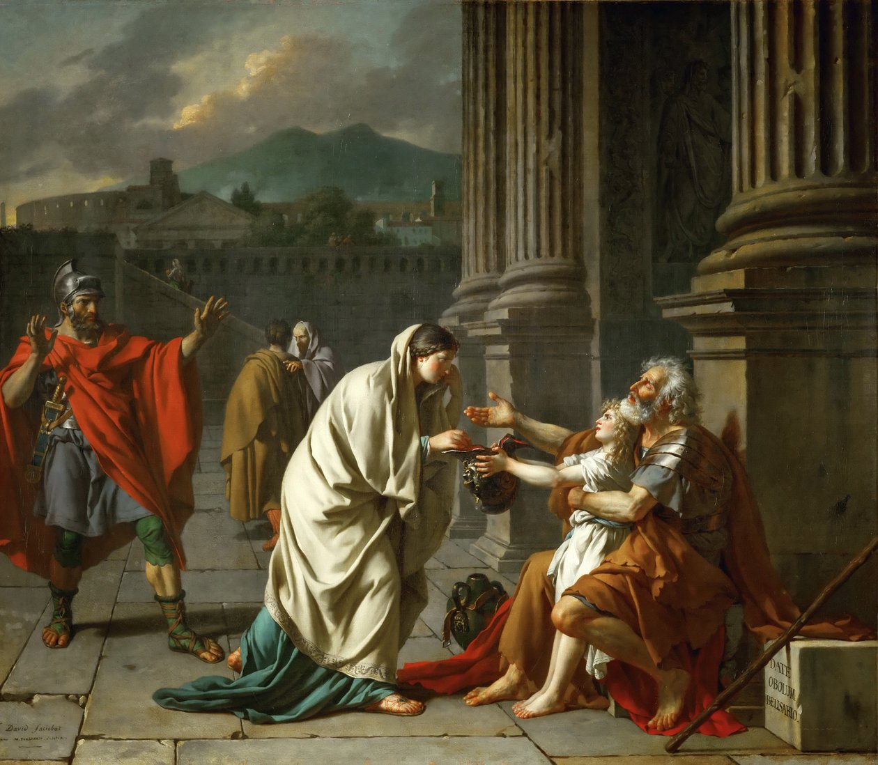 Belisarius ber om almisser av Jacques Louis David