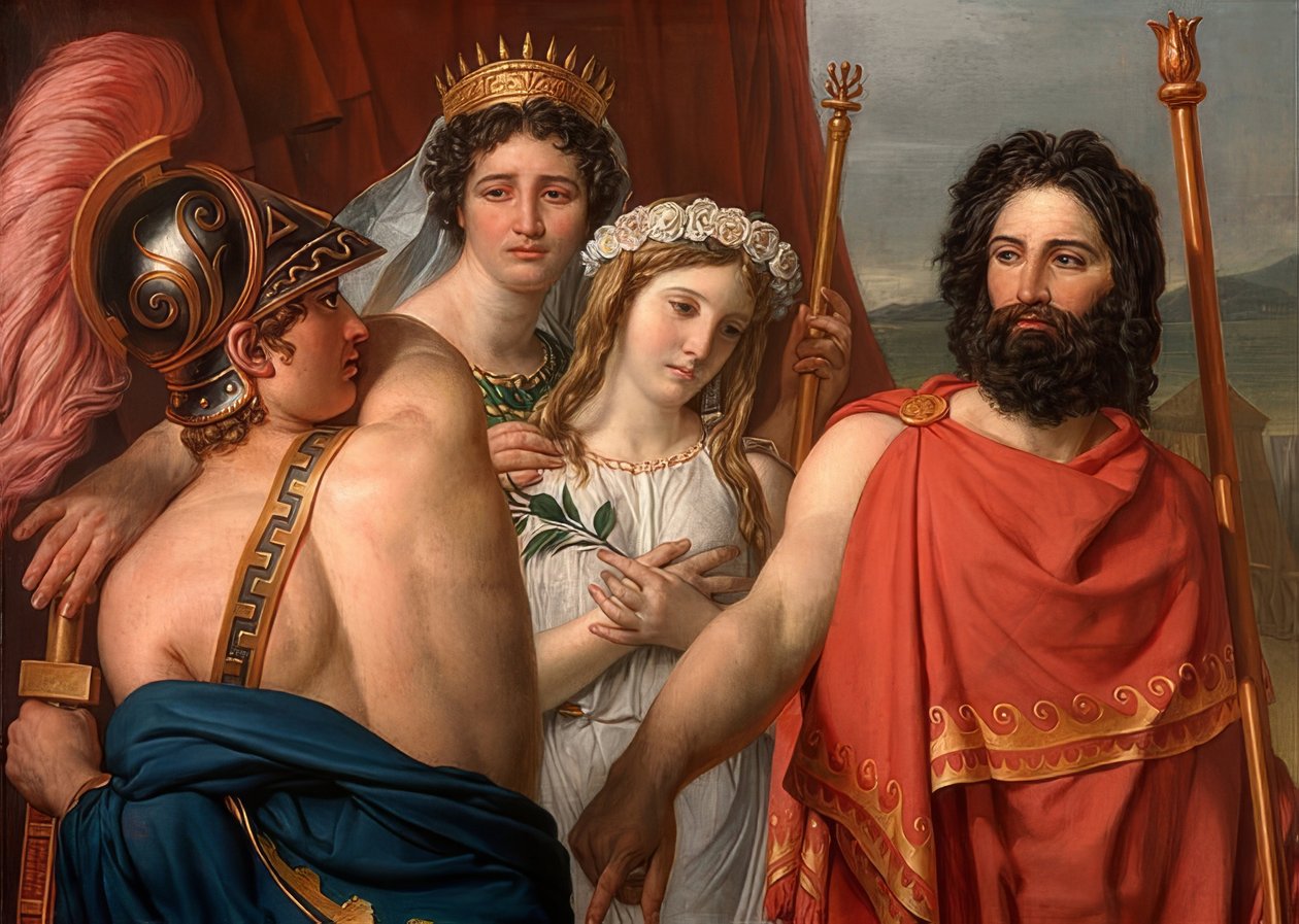 Akilles vrede. 1819 av Jacques Louis David