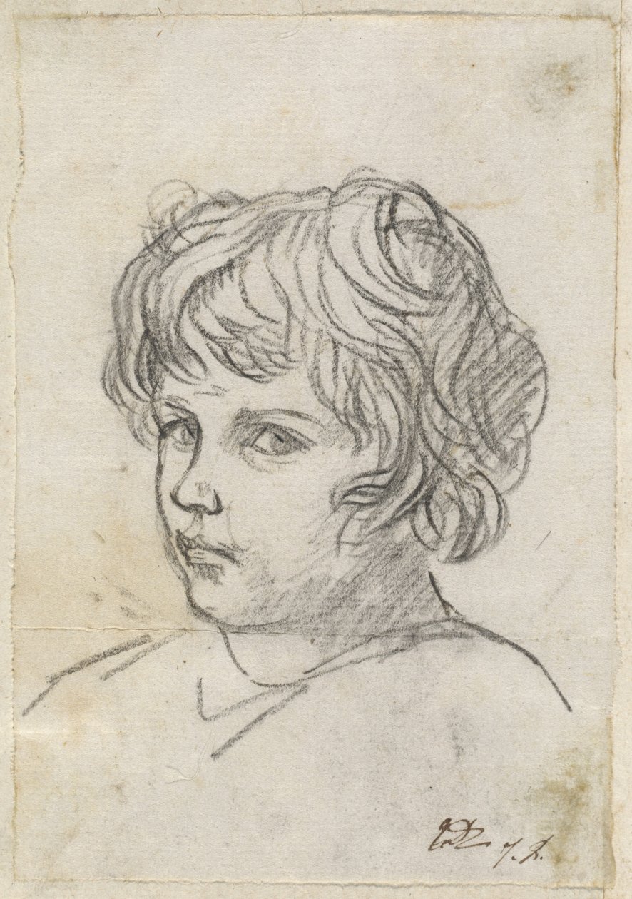 Hodet til en gutt av Jacques Louis David