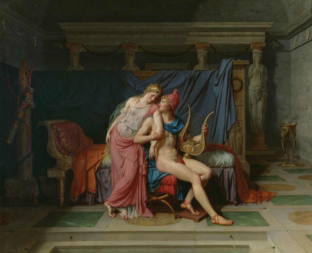 Paris og Helen av Jacques Louis David