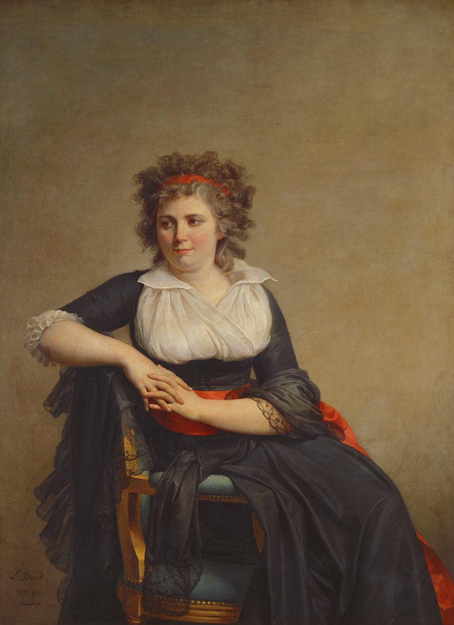Robertine Tourteau, Marquise dOrvilliers (1772-1862) 1790 av Jacques Louis David