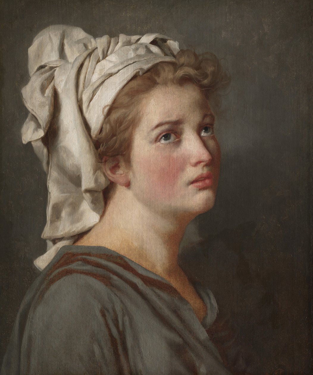 Ung kvinne med turban, ca. 1780 av Jacques Louis David
