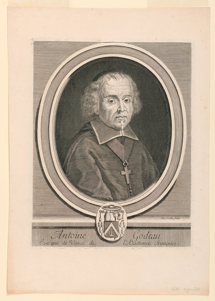 Portrett av Antoine Godeau (1605-1672) av Jacques Lubin