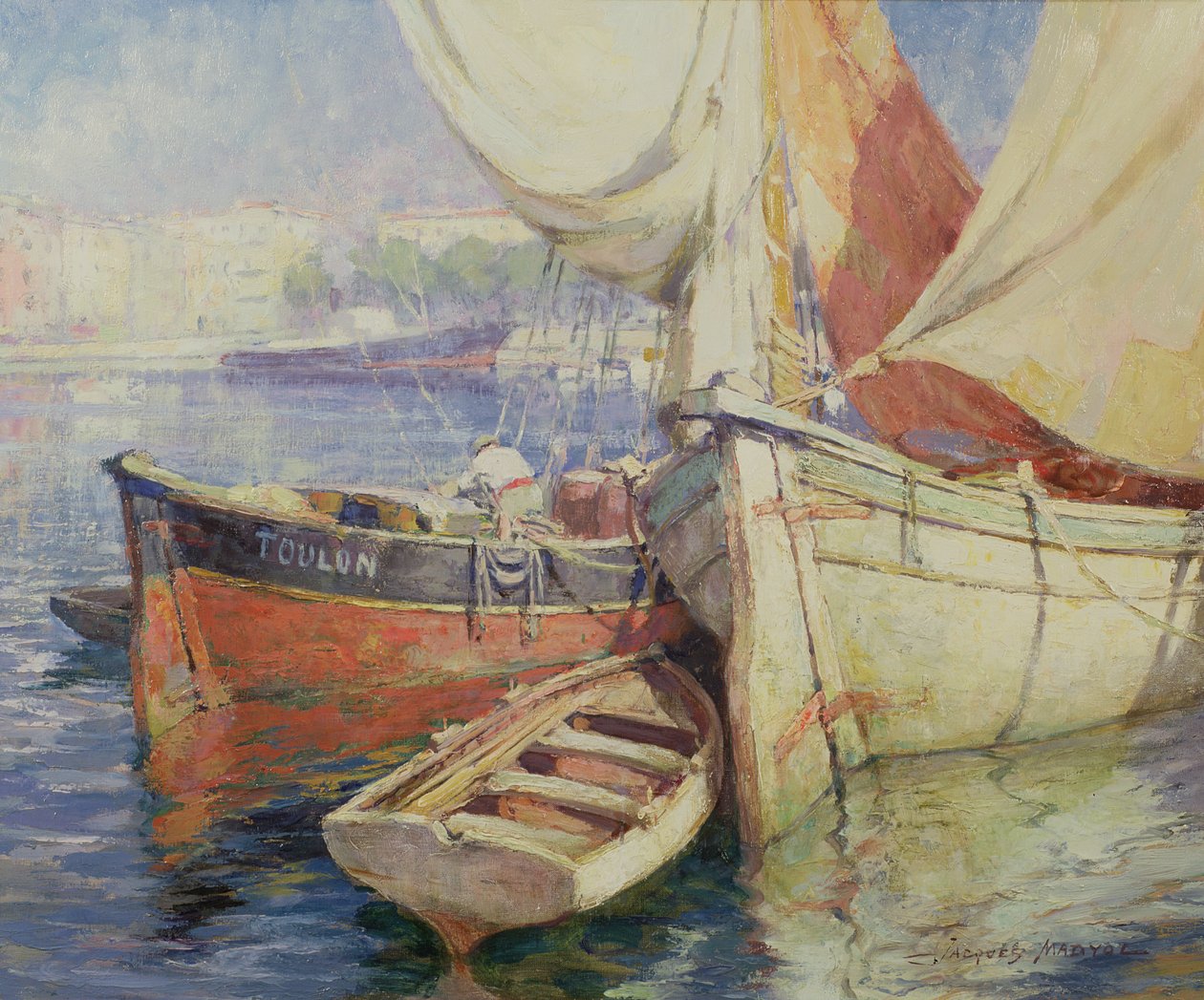 Tartane ved Quay, Port of Nice av Jacques Madyol
