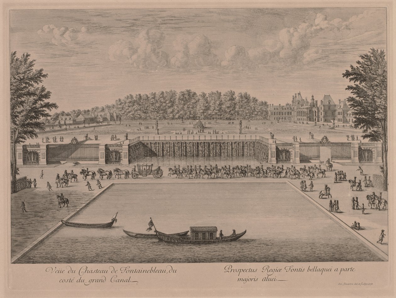 Chateau Fontainebleau fra Canal Grande. av Jacques Rigaud