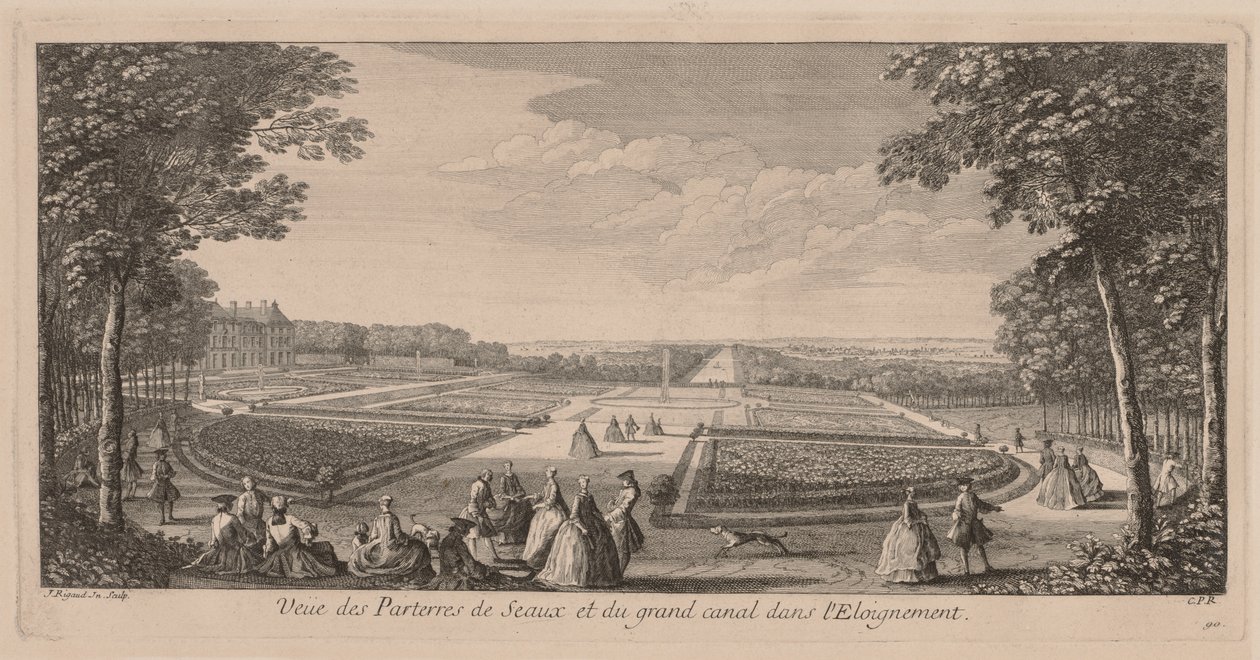 Blomsterhagene i Seaux av Jacques Rigaud