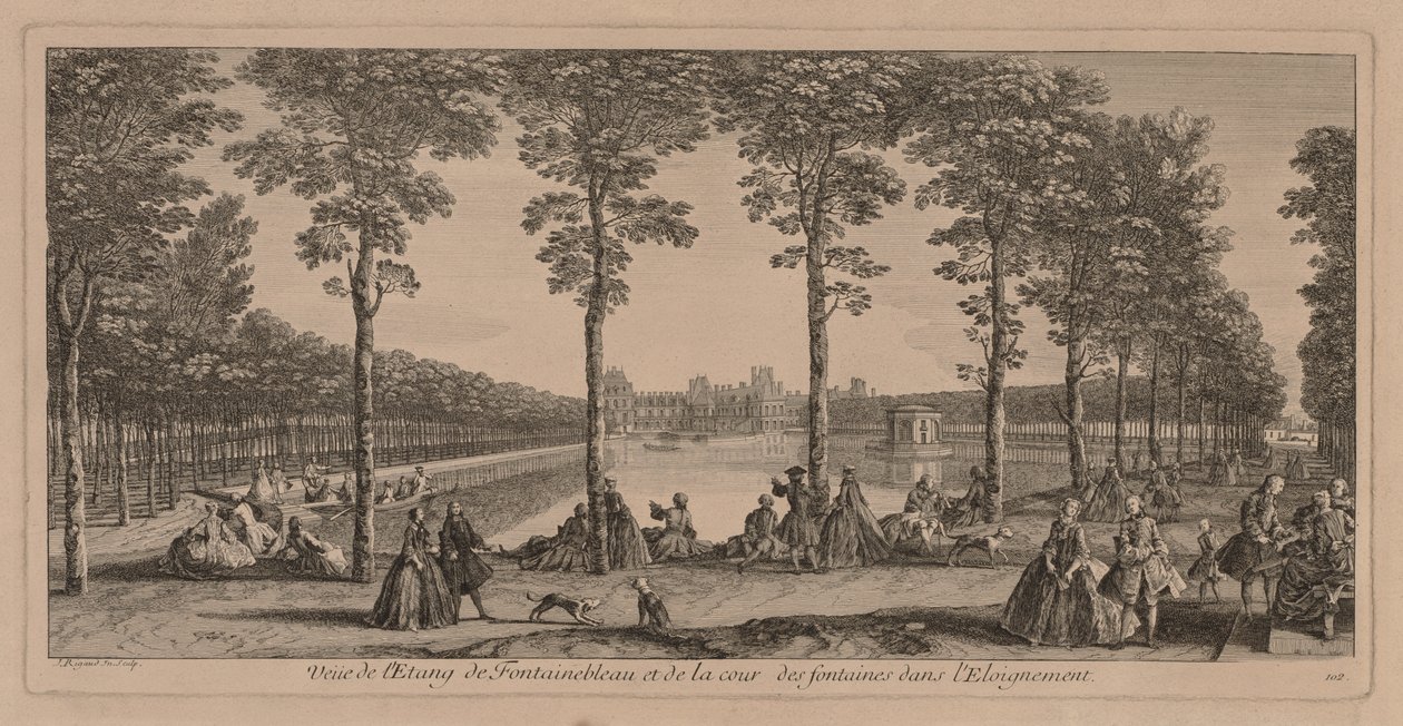 Bassenget ved Fontainebleau. av Jacques Rigaud