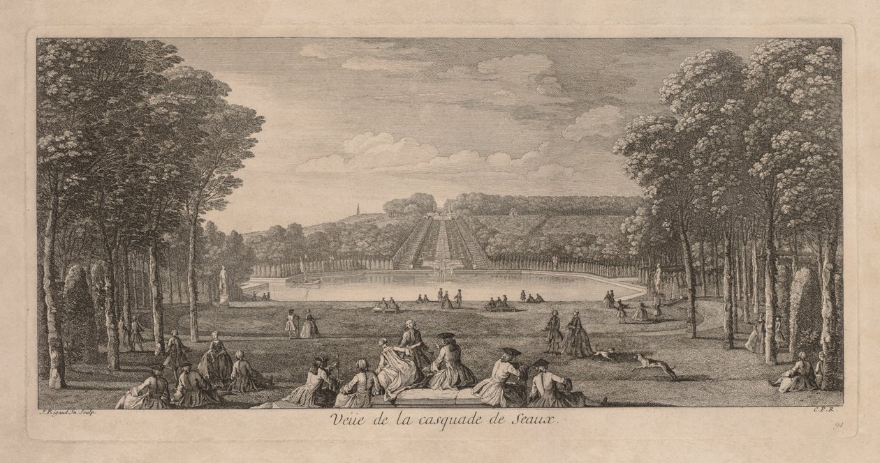 Utsikt over Cascade de Seaux av Jacques Rigaud