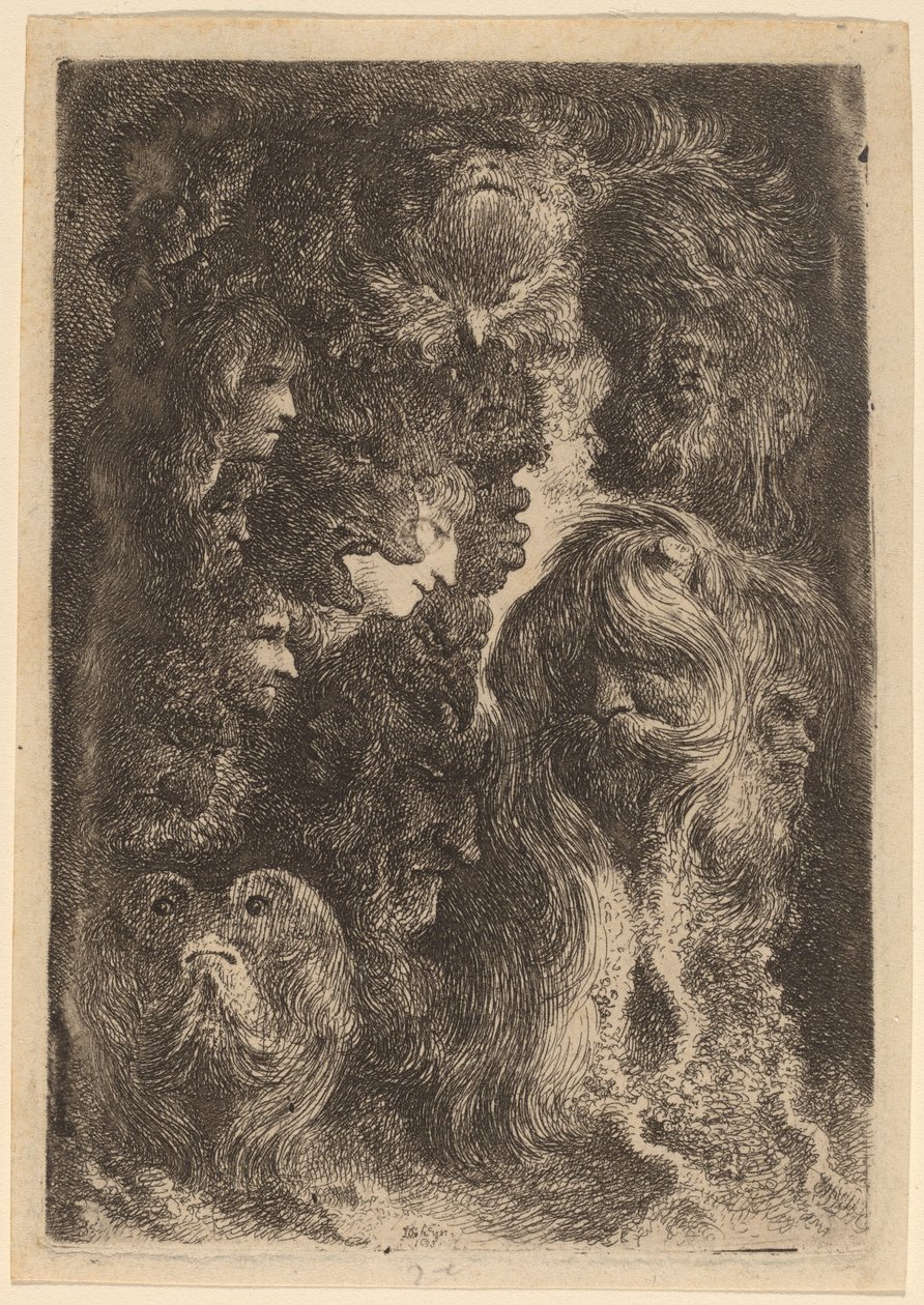 Fantastiske hoder av Jacques de Gheyn III