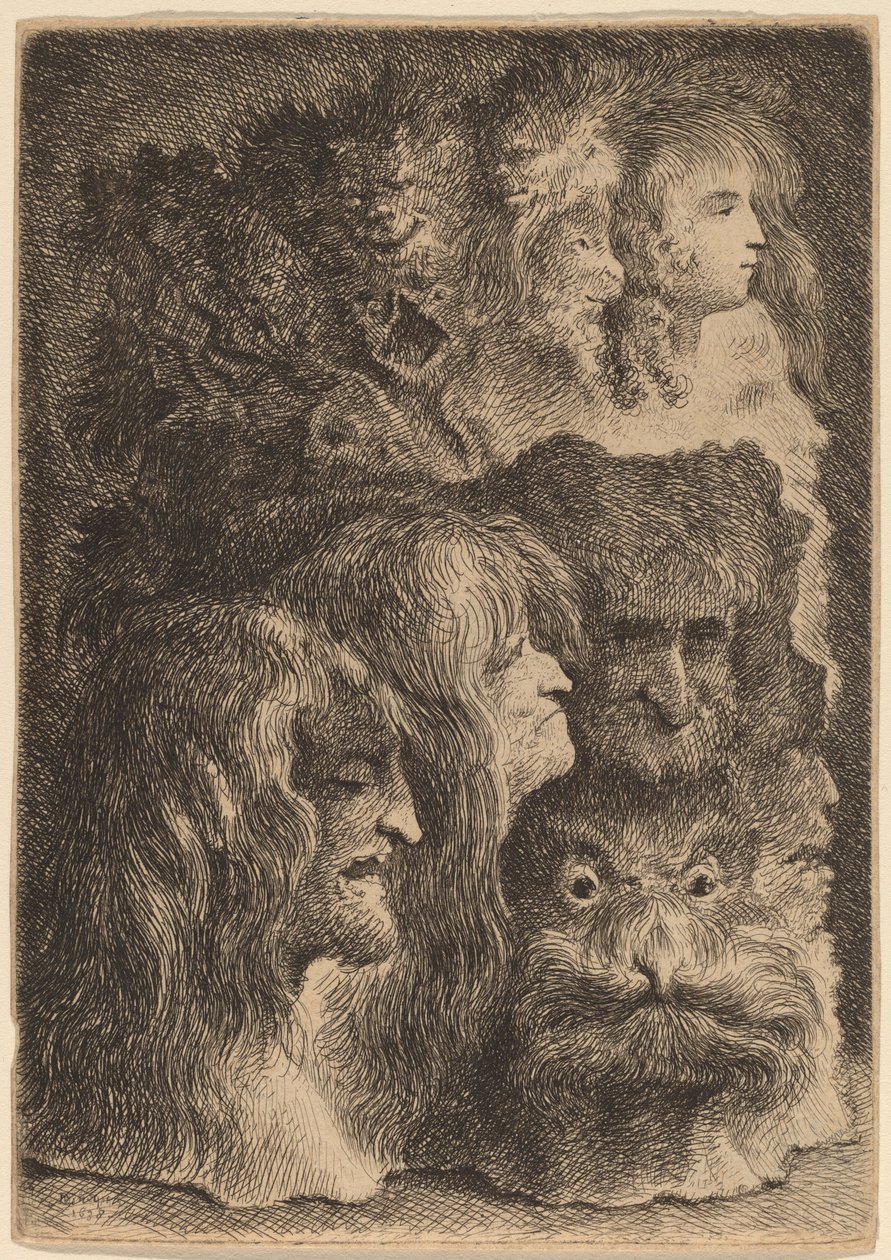 Fantastiske hoder av Jacques de Gheyn III