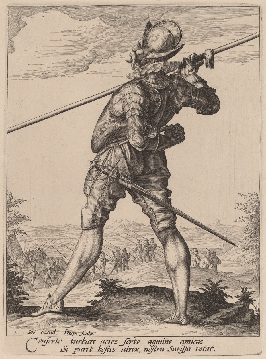 Lengre av Jacques de Gheyn II after Hendrik Goltzius
