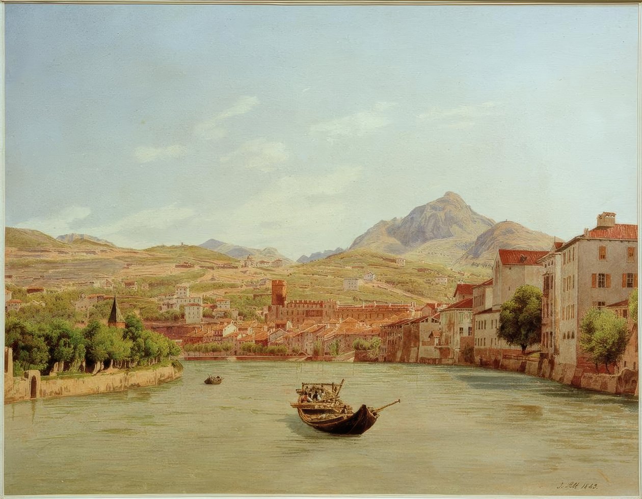 Trento fra Adige-broen av Jakob Alt