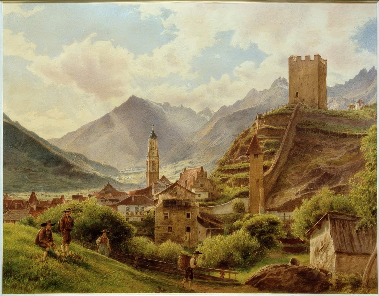 Utsikt over Merano av Jakob Alt