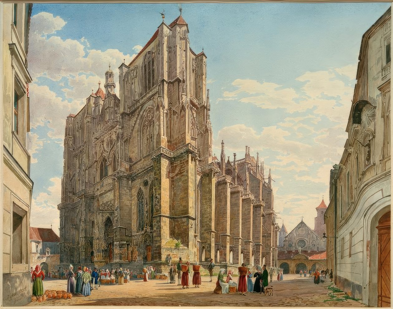 Katedralen i Regensburg av Jakob Alt
