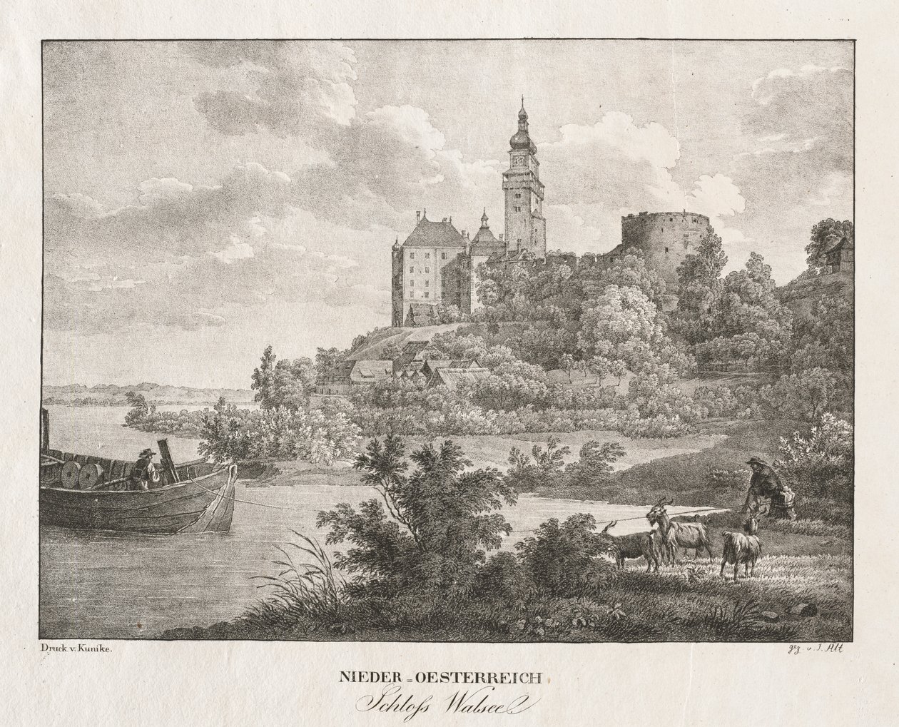 Nedre Østerrike, Walseel Castle av Jakob Alt