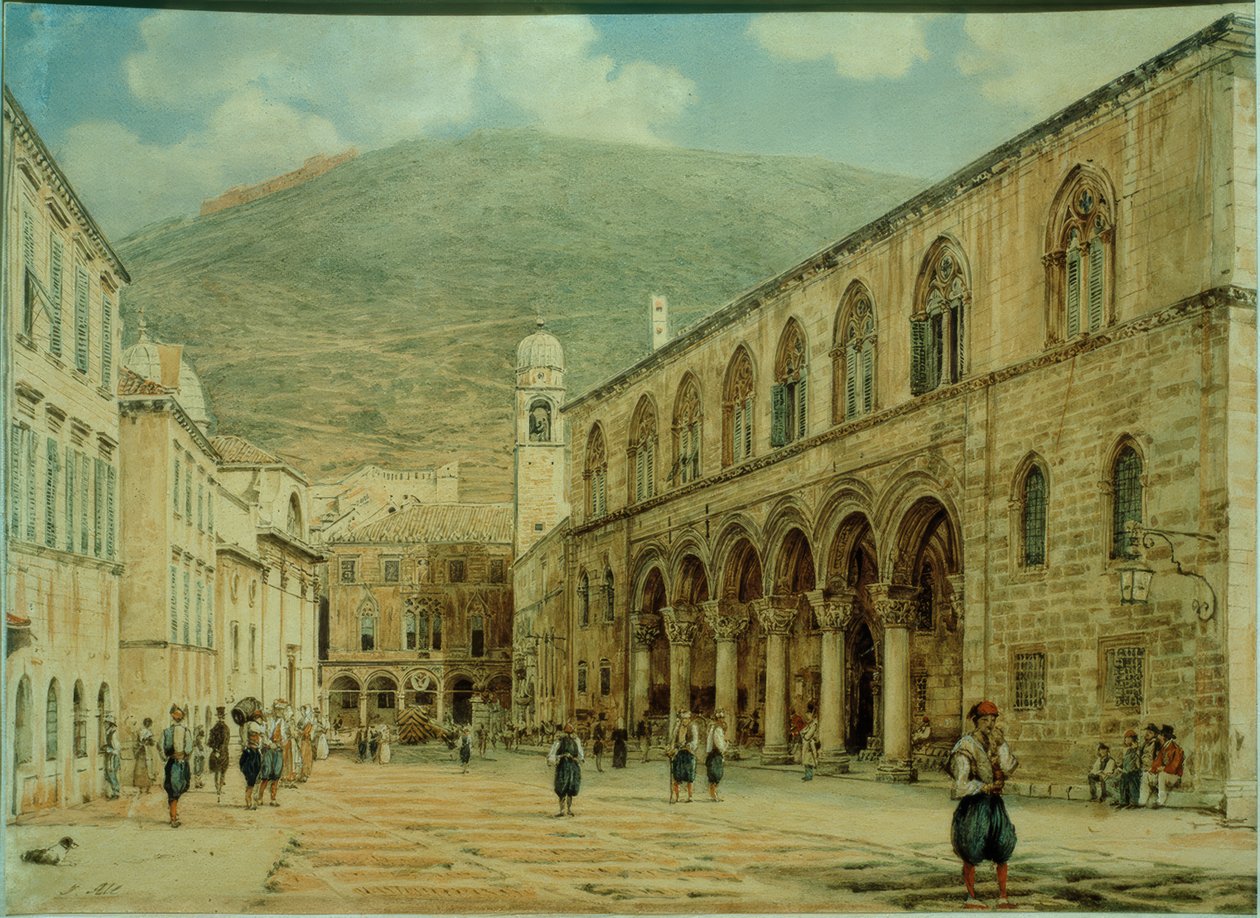 Sted i Ragusa (Dubrovnik) av Jakob Alt