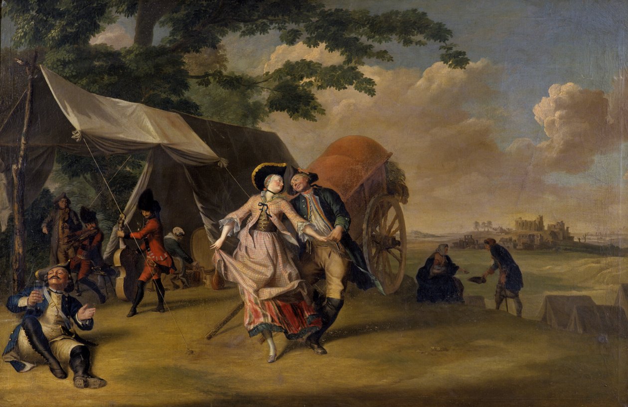 Dans i en leir, 1765 av Jakob Michel