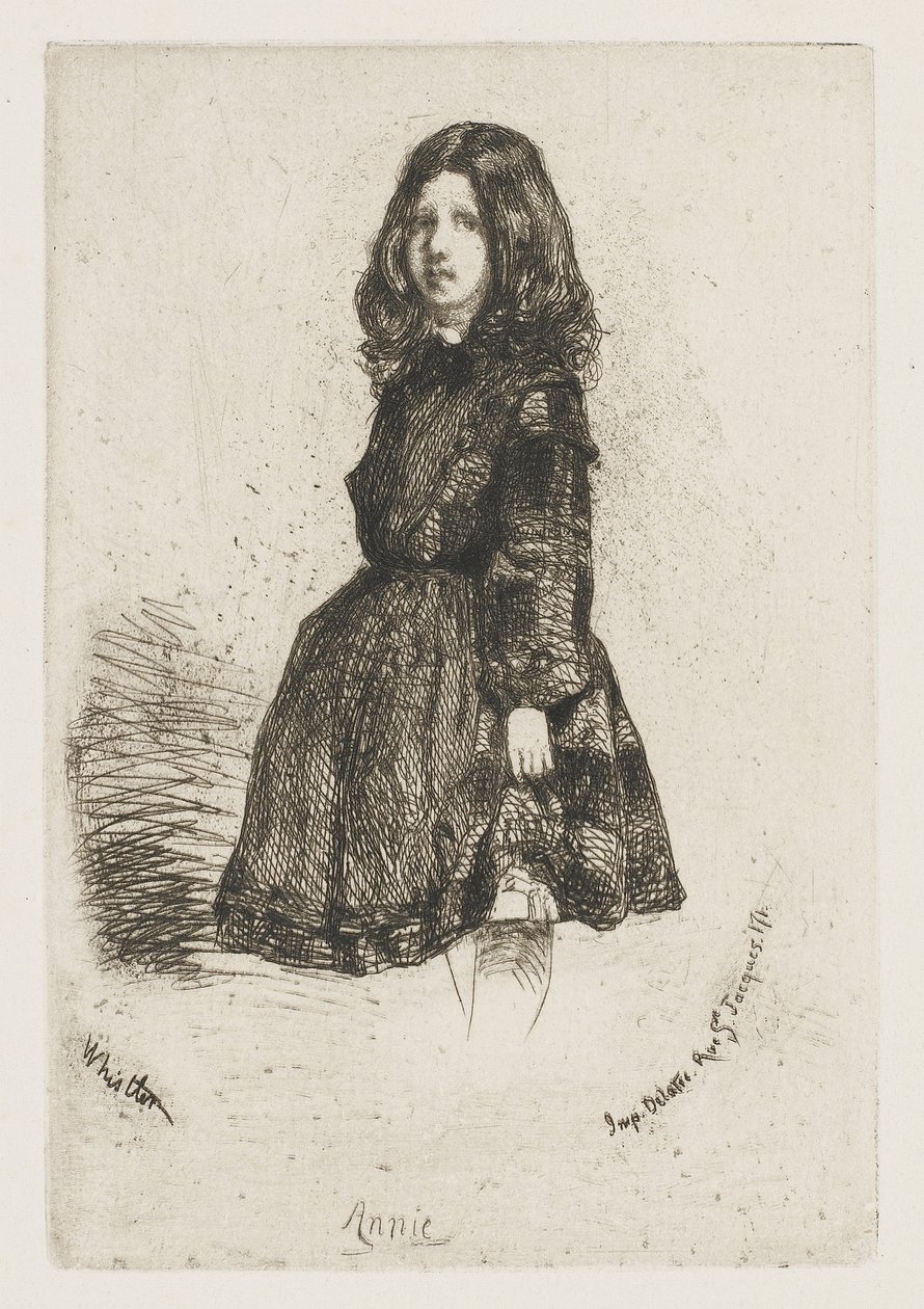Annie, ca. 1857-58 (radering på papir) av James Abbott McNeill Whistler