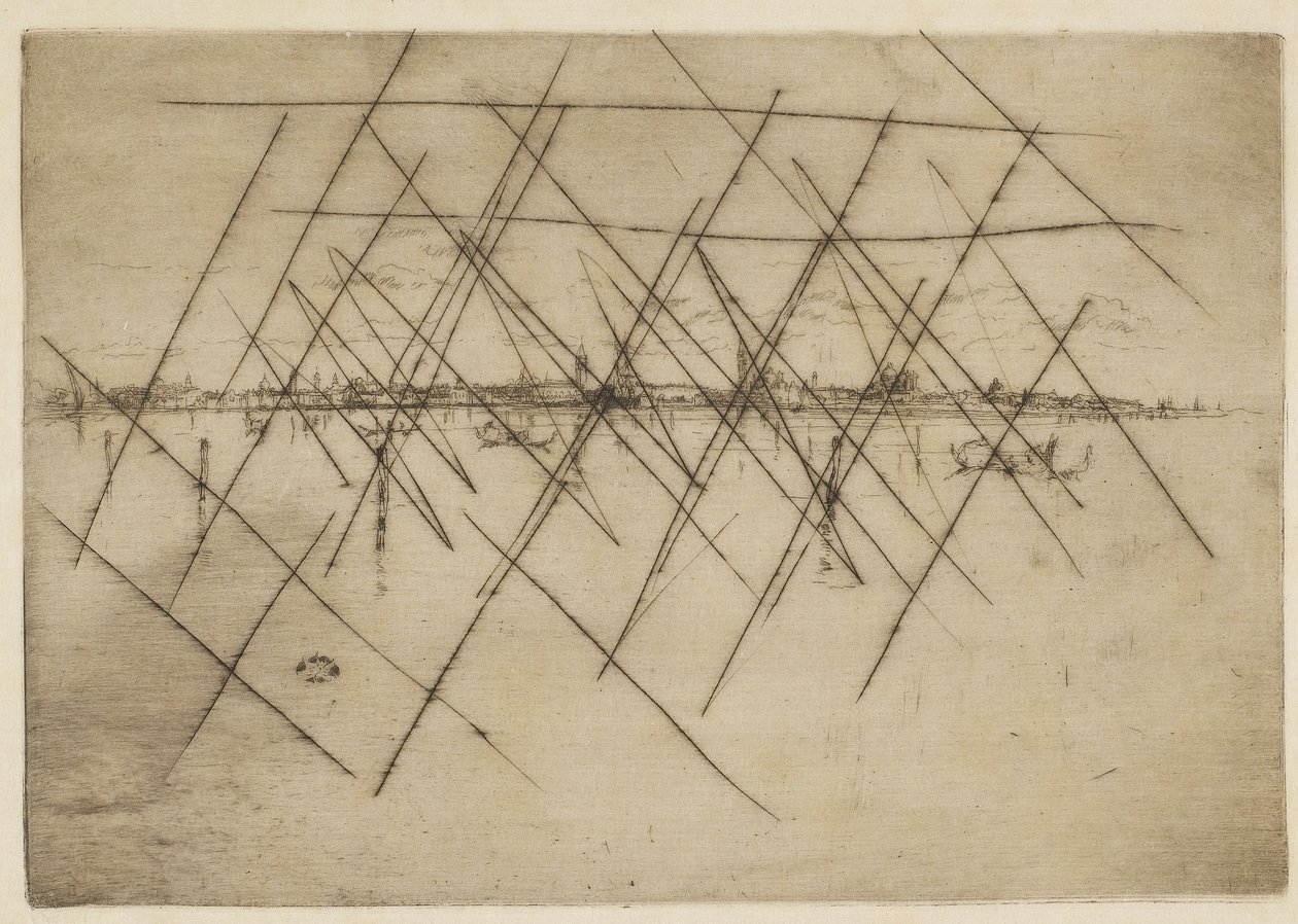 Lille Venezia, 1879-80 (radering på papir) av James Abbott McNeill Whistler