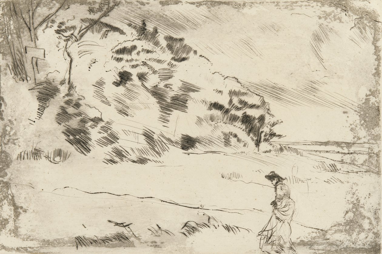 Speke Shore, ca. 1875 (tørrpunkt på papir) av James Abbott McNeill Whistler