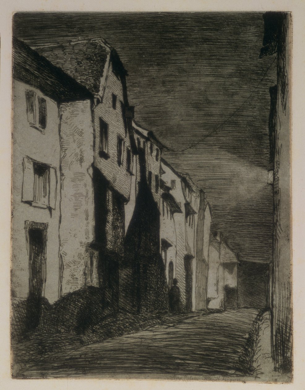 Gate i Saverne, 1858 av James Abbott McNeill Whistler