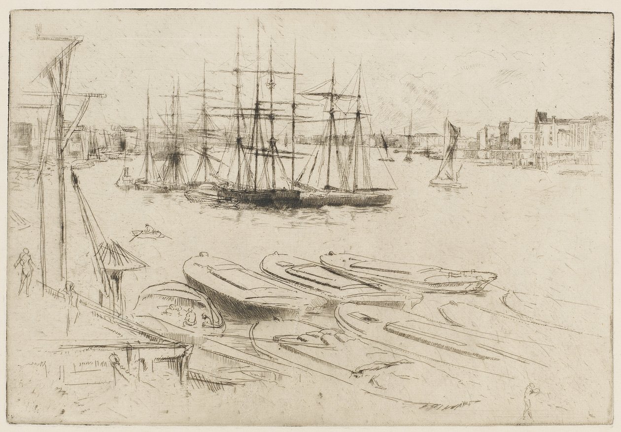 The Large Pool, ca. 1879 (radering på papir) av James Abbott McNeill Whistler