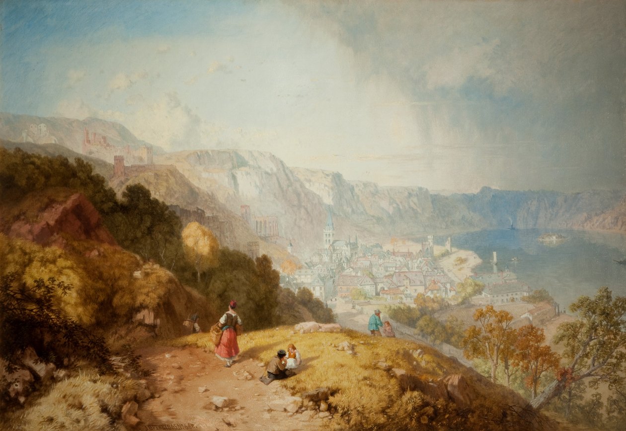 Bacharach am Rhein, 1865 av James Baker Pyne