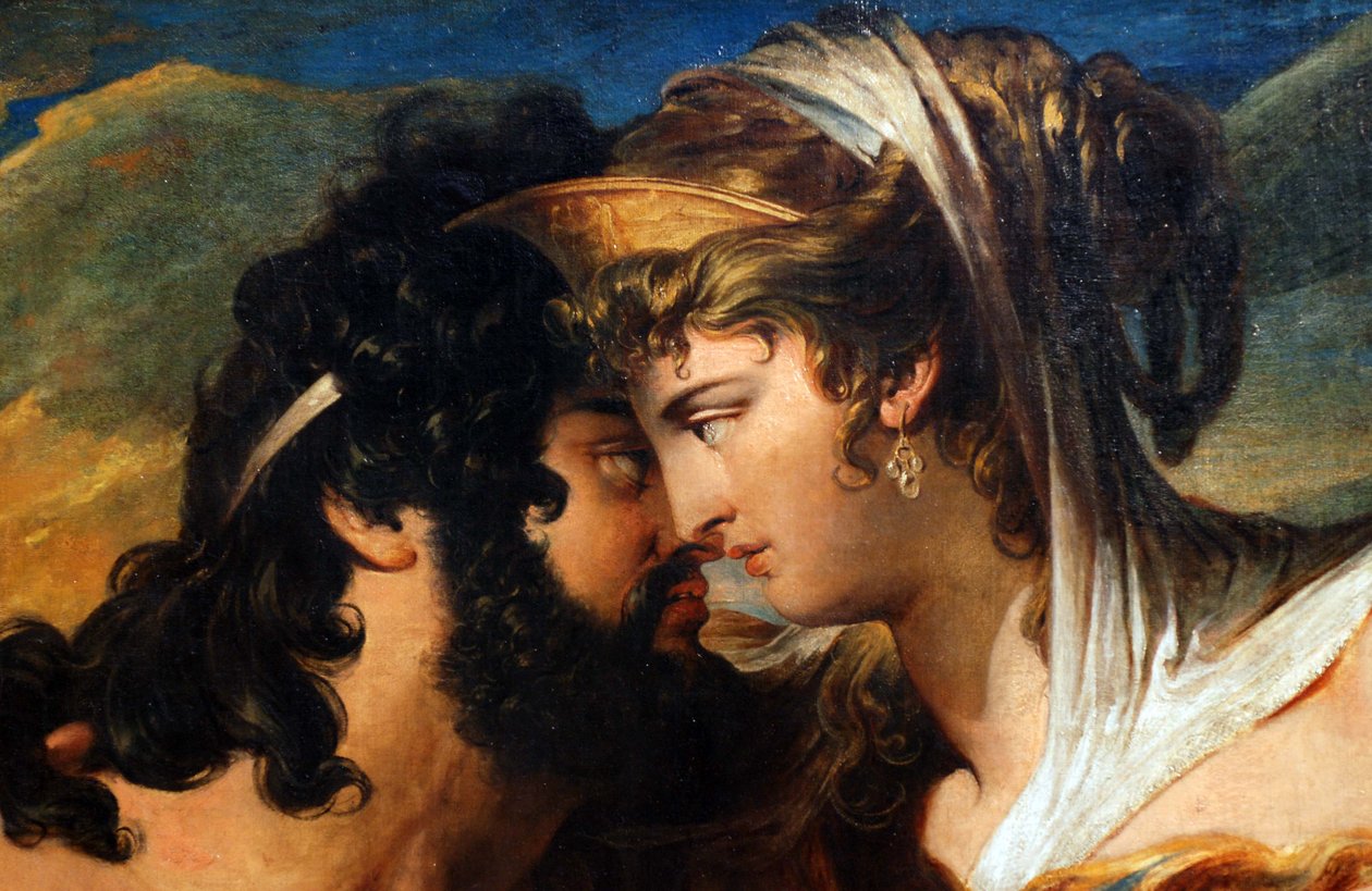 Jupiter og Juno på Ida -fjellet detaljer av James Barry