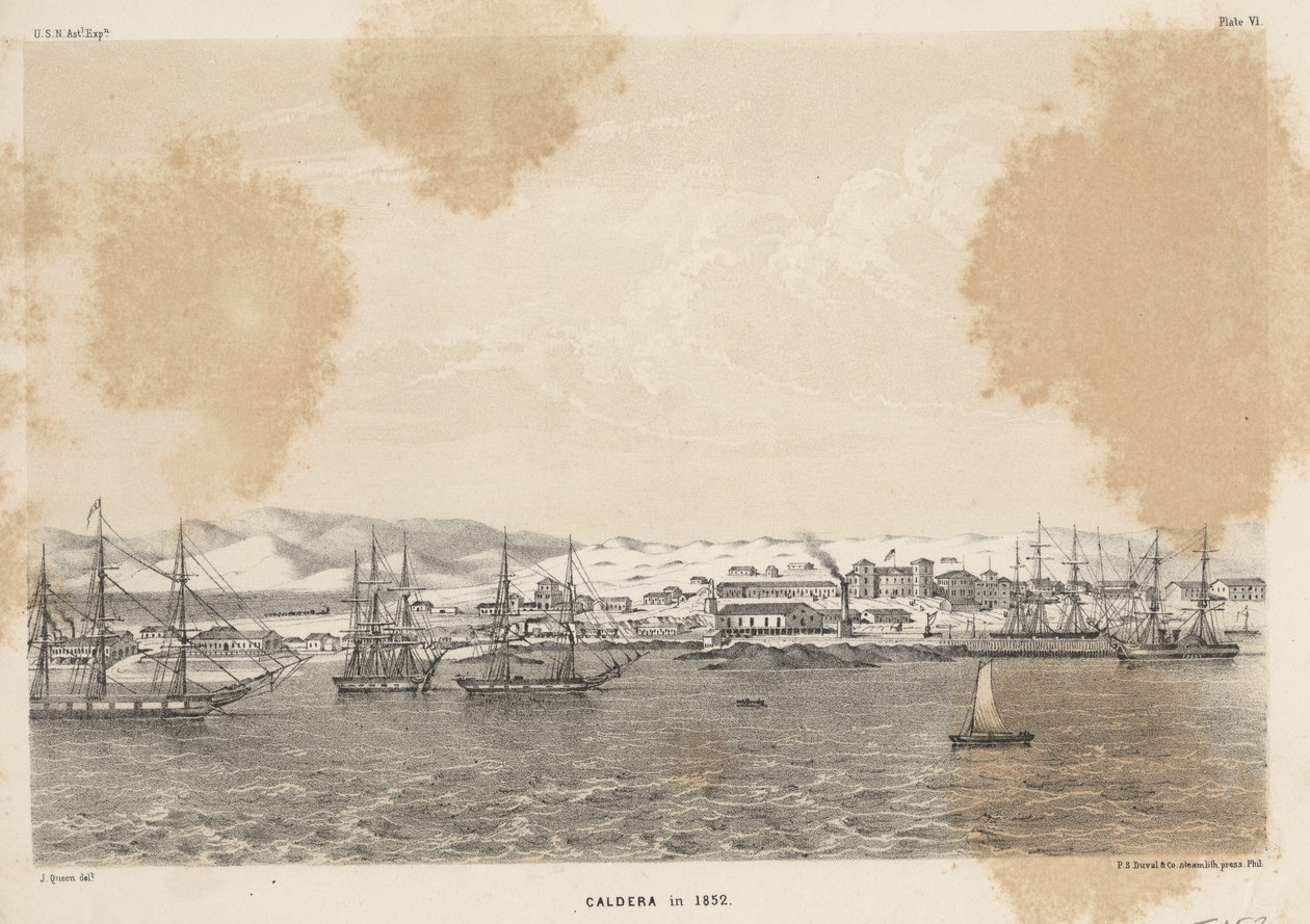 Caldera i 1852, 1855 av James Fuller Queen