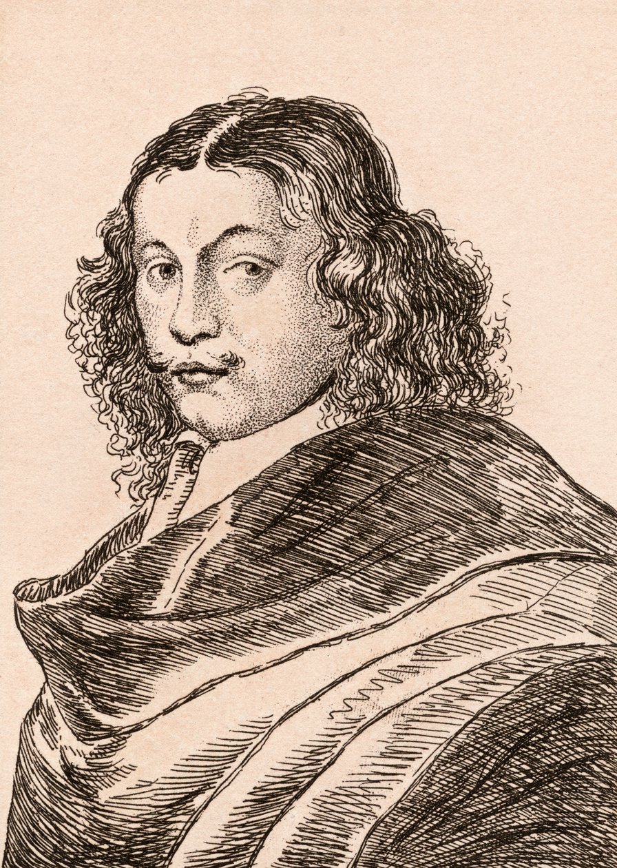 Frans van Mieris den eldste, illustrasjon fra '75 Portraits Of Celebrated Painters From Authentic Originals', utgitt i 1817, London av James Girtin