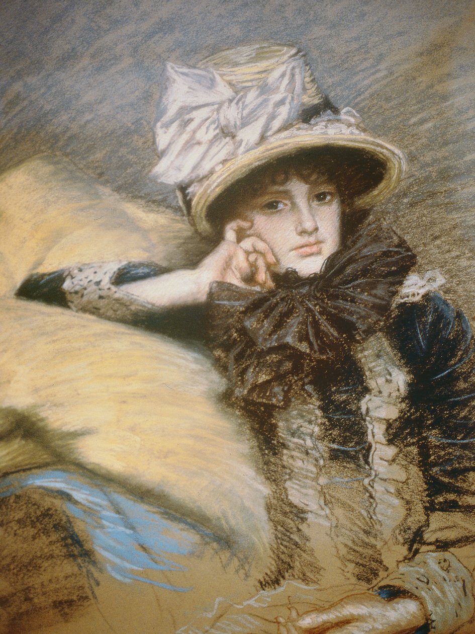 Berthe, 1882-3 (pastell på papir) av James Jacques Joseph Tissot