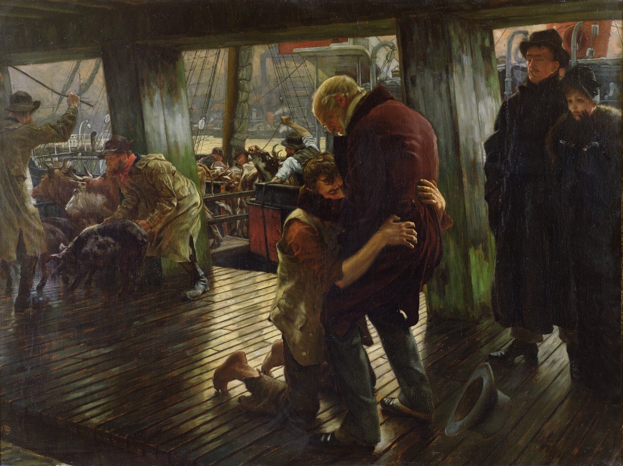 The Prodigal Son in Modern Life: The Return, 1880 (for skisse se 45478) av James Jacques Joseph Tissot