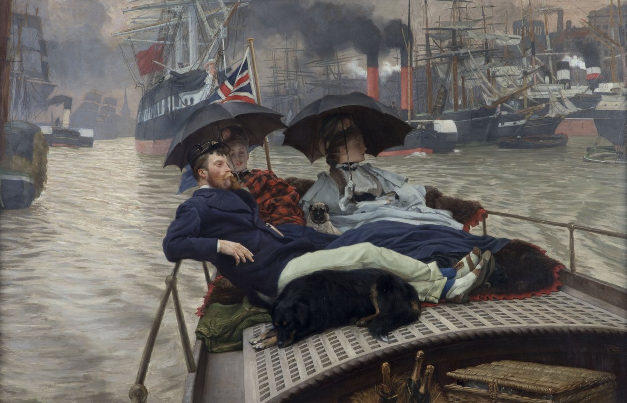 Themsen, 1876 av James Jacques Joseph Tissot