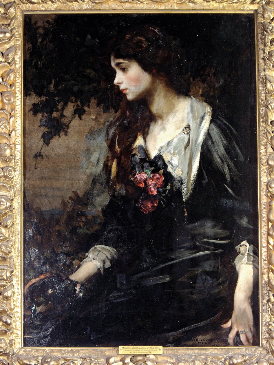 Marjorie, Marchioness of Anglesey, 1906 av James Jebusa Shannon