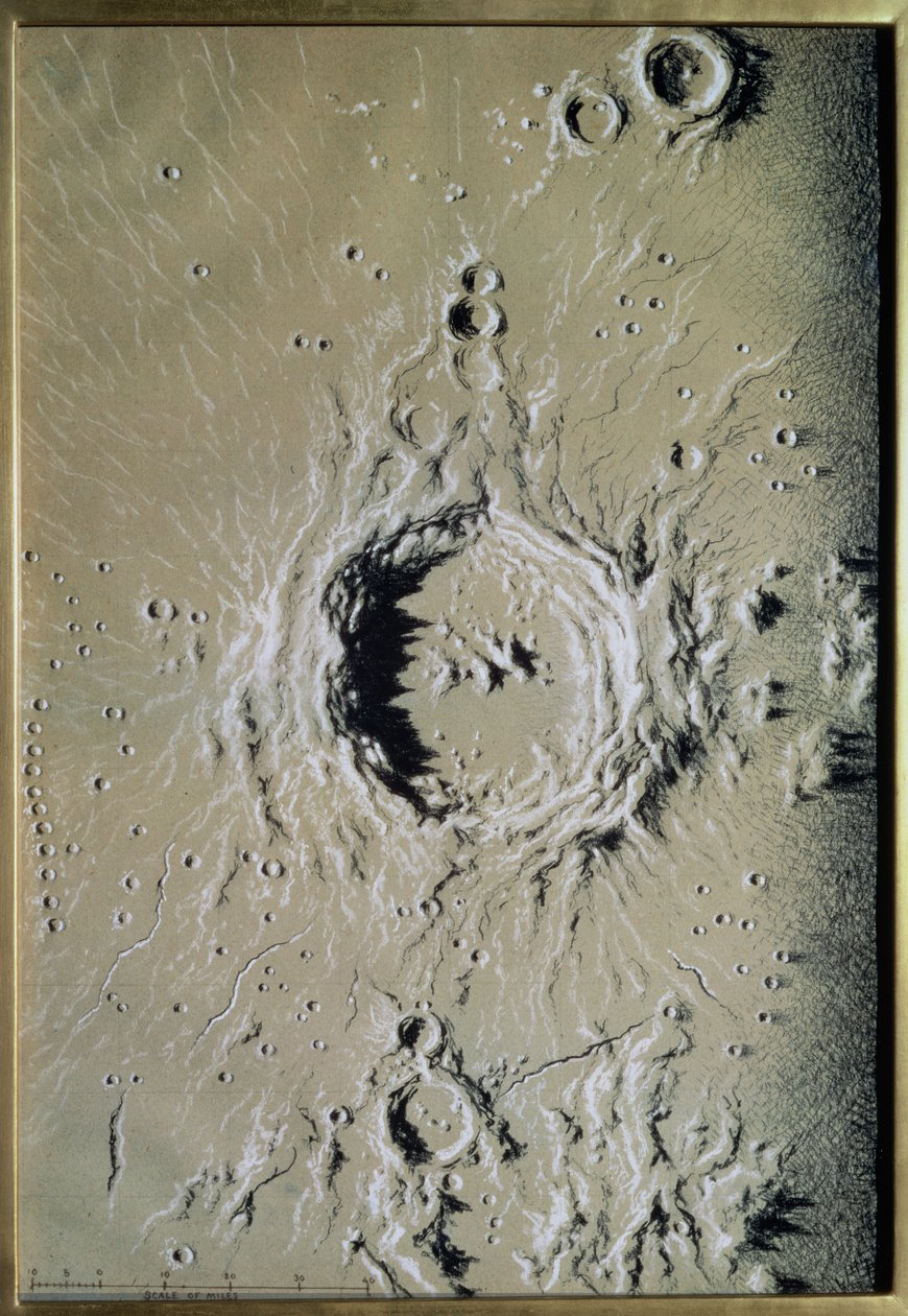Copernicus (kritt på farget papir) av James Hall Nasmyth
