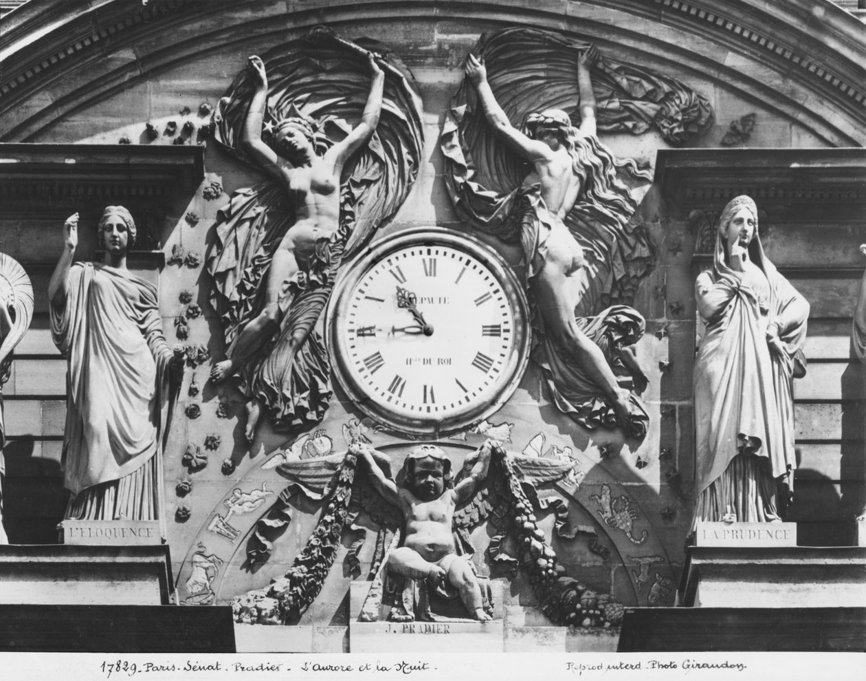 Pediment of Palais du Luxembourg, 1840 (detalj) (se også 346521) av James Pradier