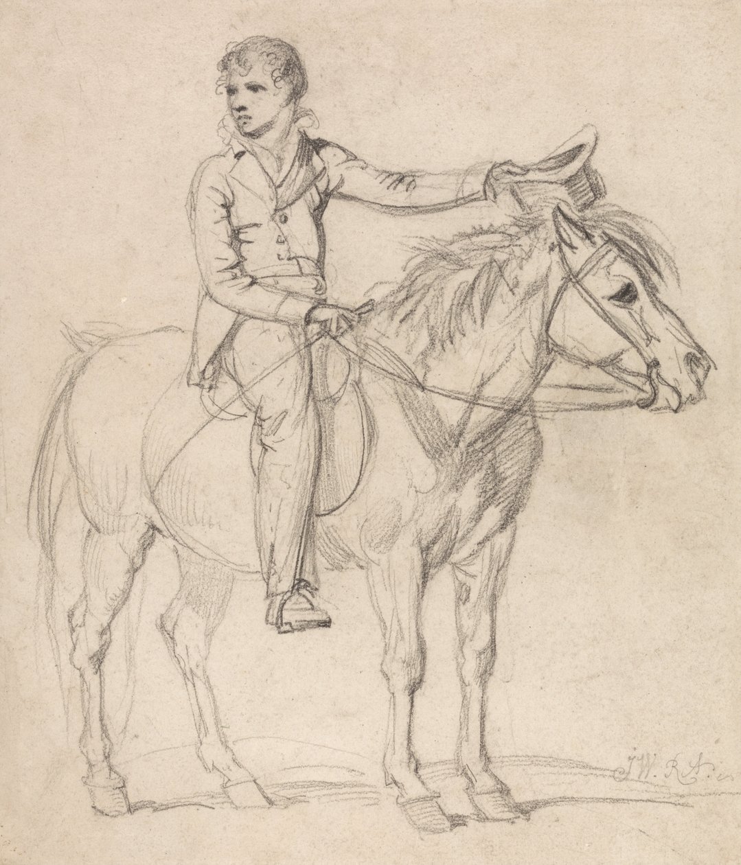 Lord Stanhope (senere jarl av Chesterfield) som gutt, ridning på en ponni av James Ward
