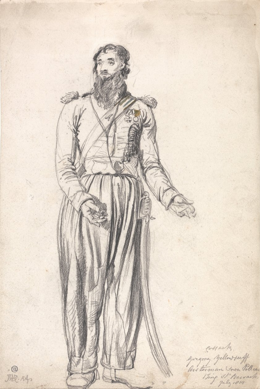 Kosakken, Gregory Yelloserf, juli 1814 av James Ward