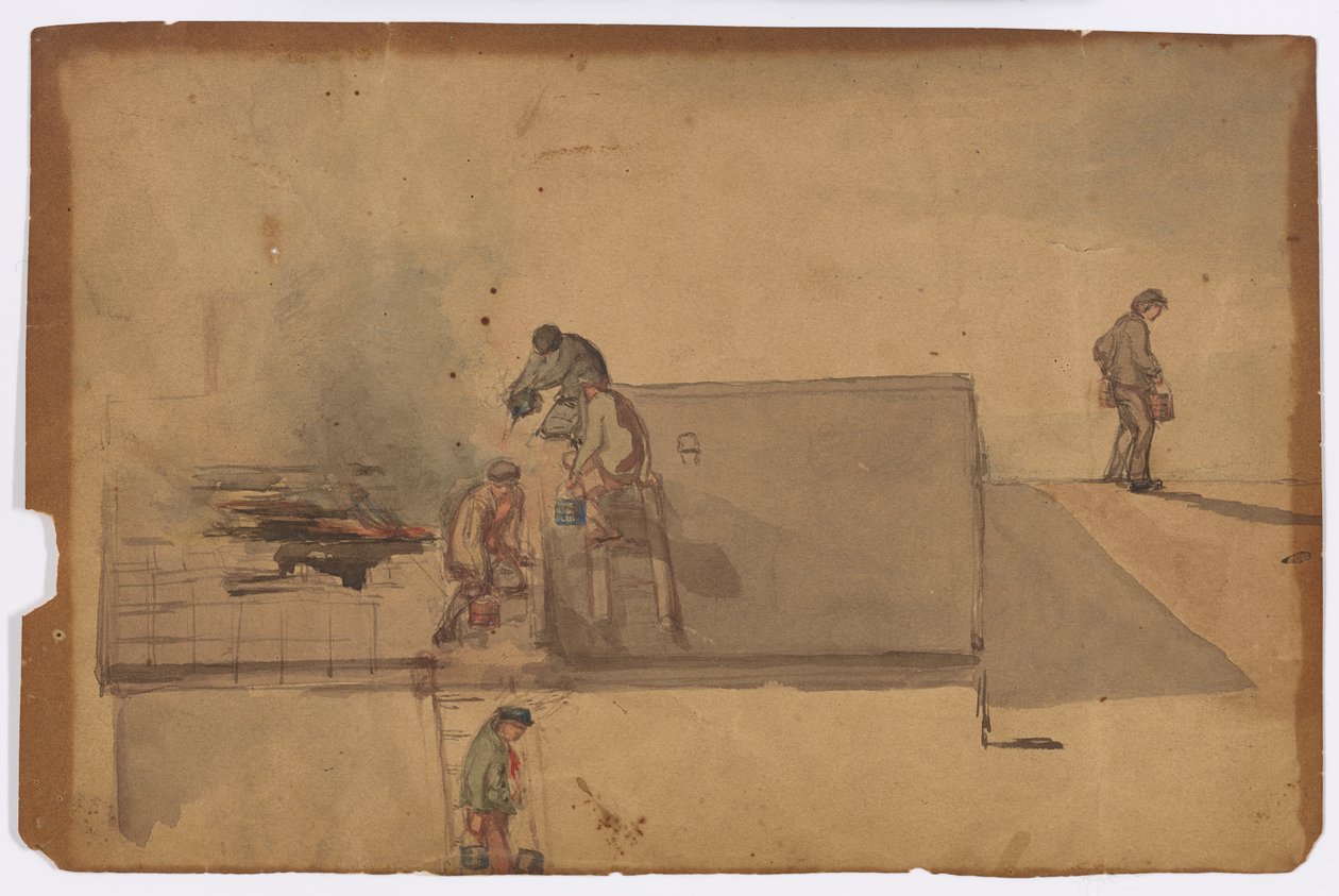 En brann ved Pomfret, 1849. av James Abbott McNeill Whistler