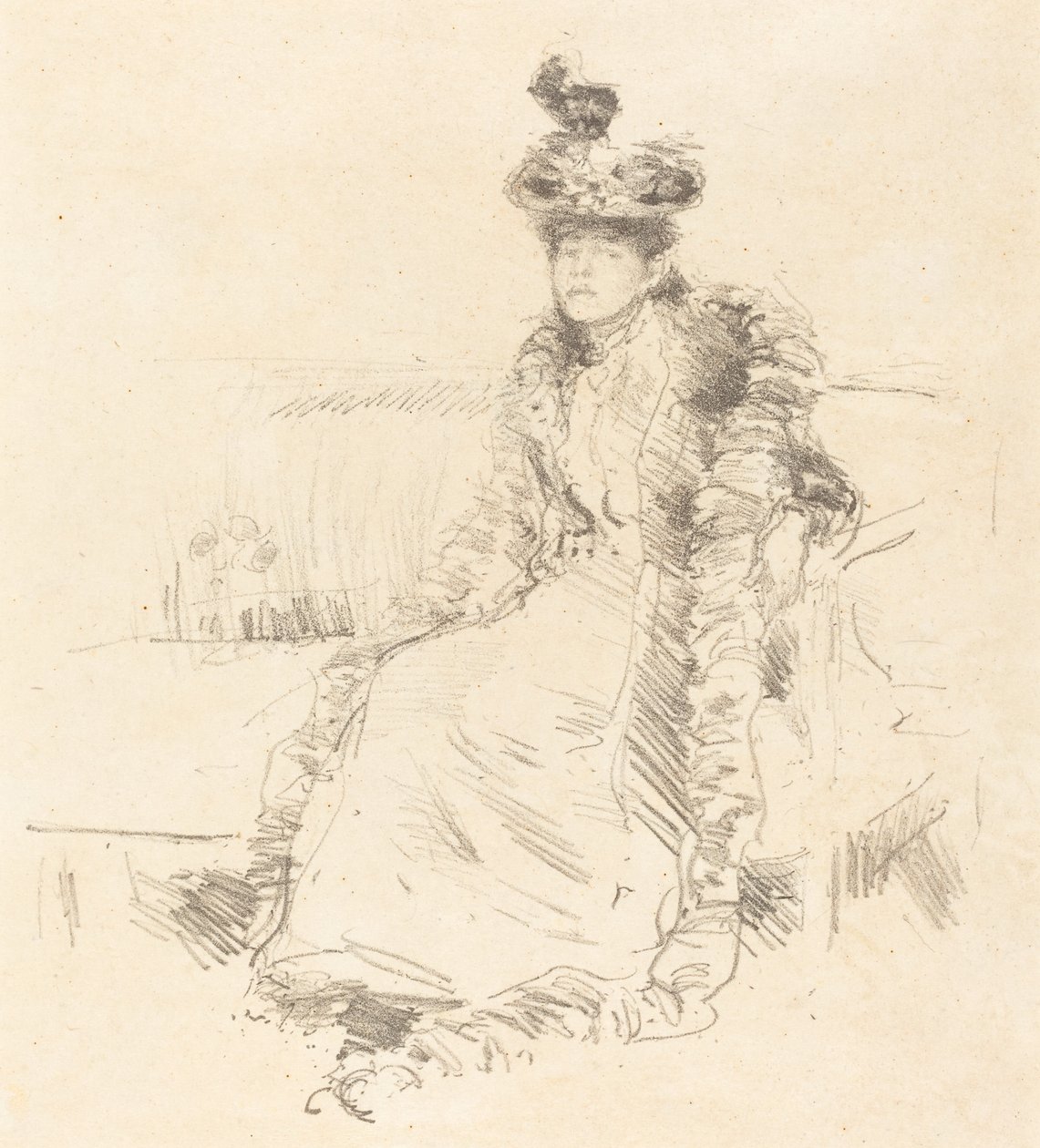 En kvinne sittende, 1893. av James Abbott McNeill Whistler
