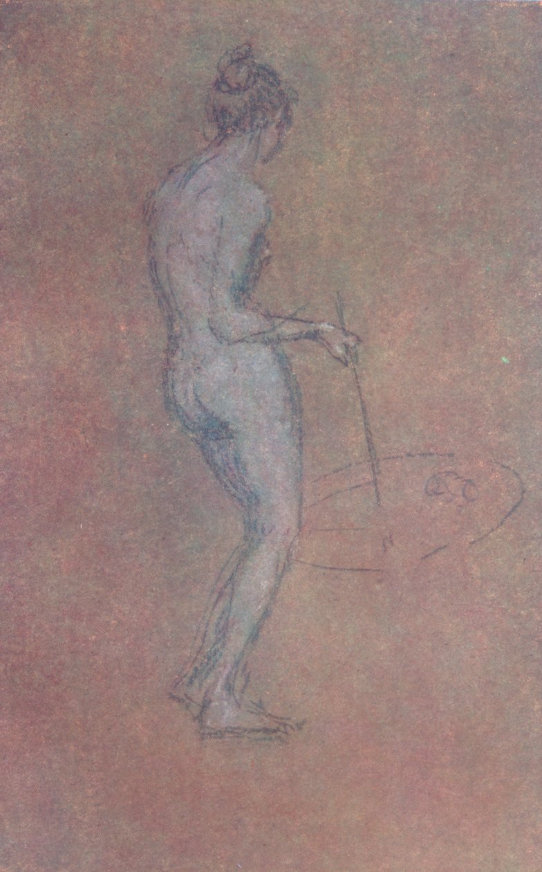 En nakenstudie, c1864, 1904 av James Abbott McNeill Whistler
