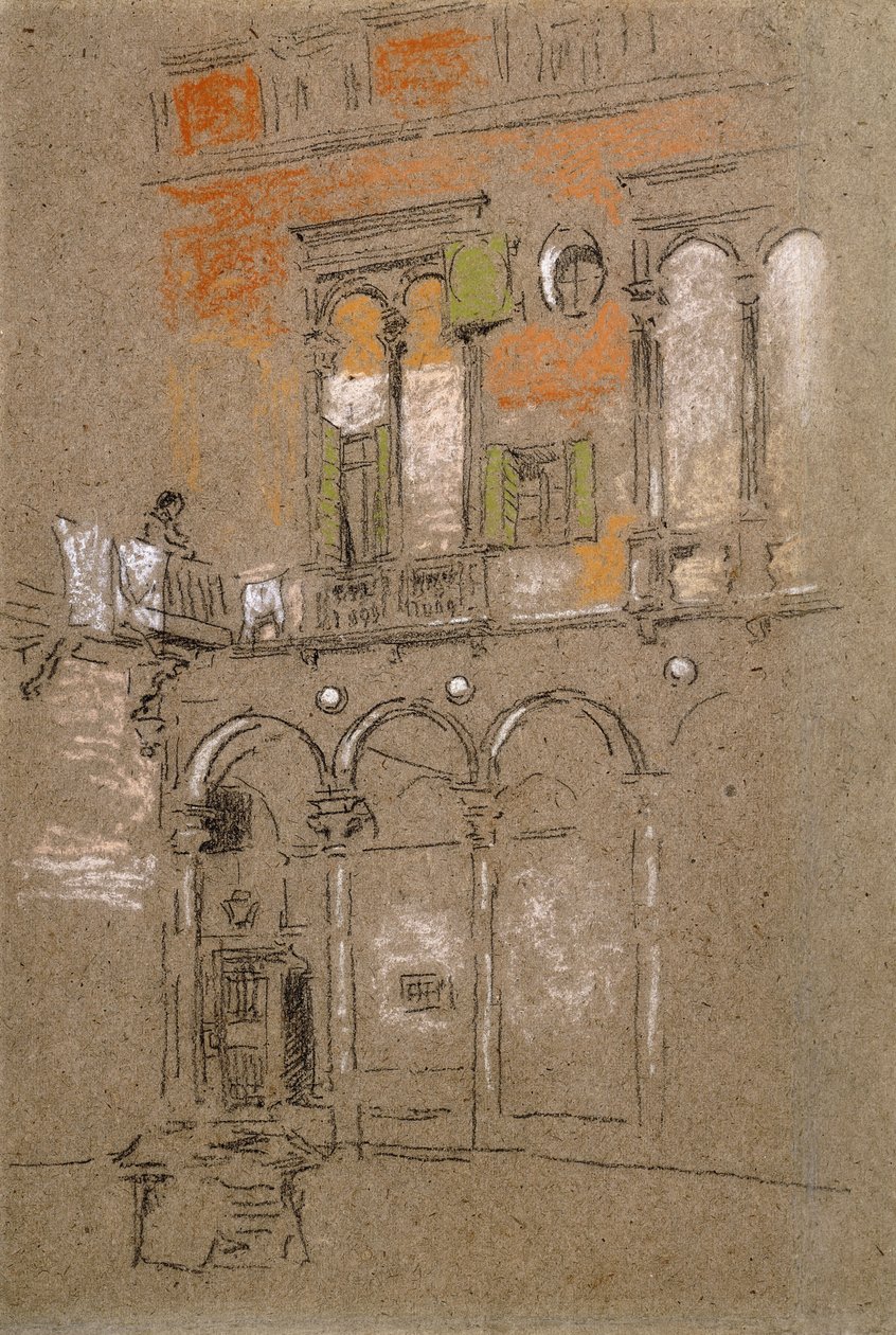 En venetiansk gårdsplass, av James Abbott McNeill Whistler