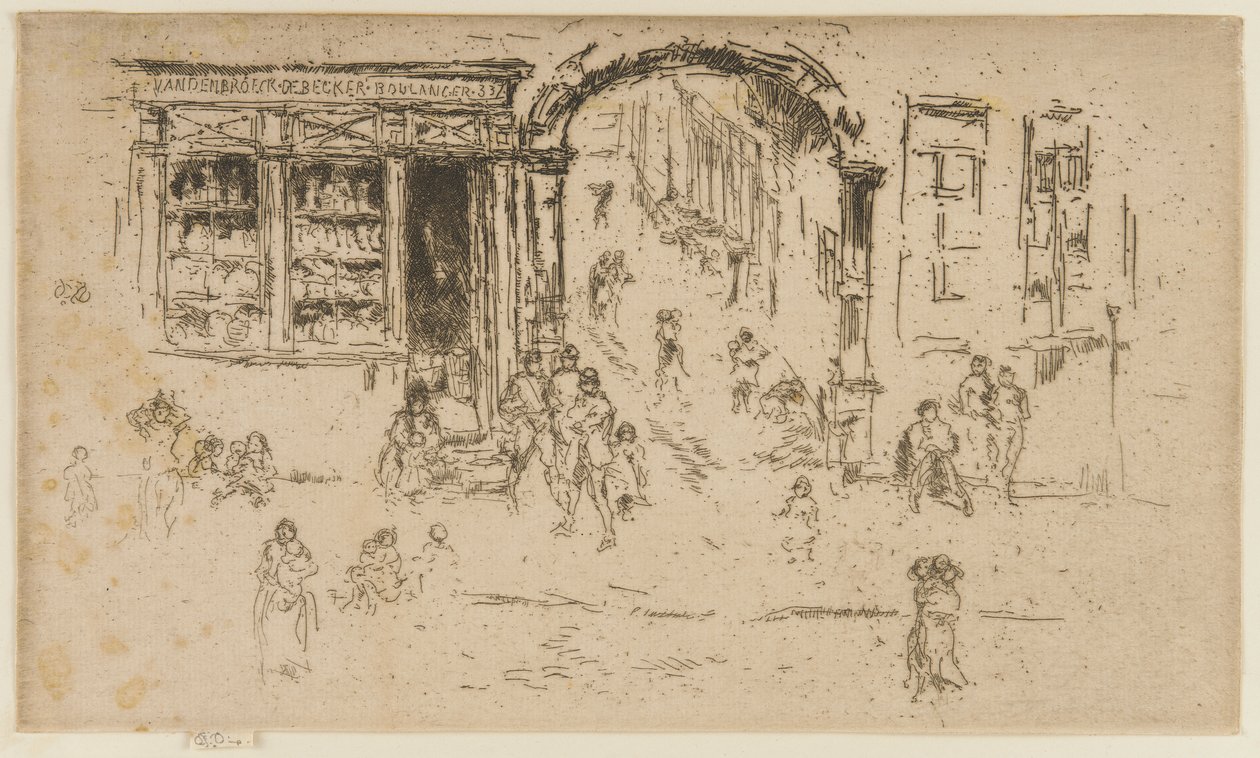 Archway, Brussel, 1887. av James Abbott McNeill Whistler