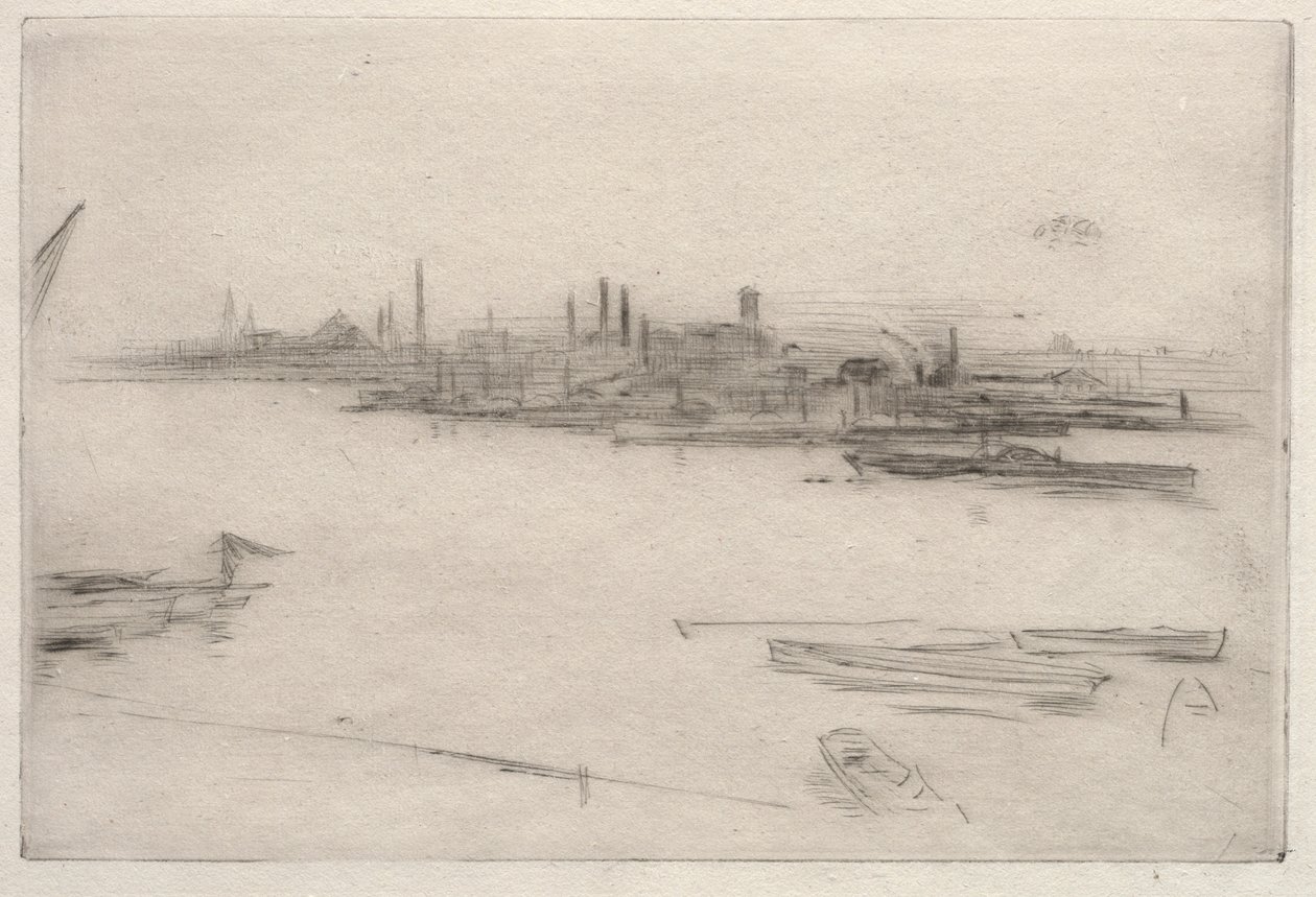 Battersea: Dawn. av James Abbott McNeill Whistler